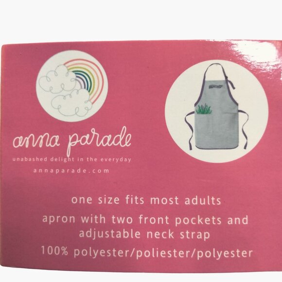 Anna Parade Love Makes Family Apron Lavender Flower Pocket - Picture 6 of 7
